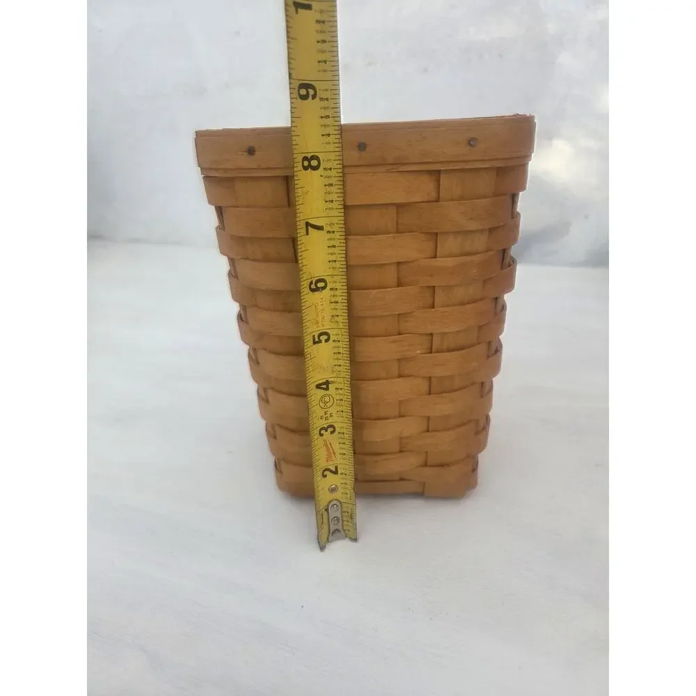 Vintage Longaberger Tall Tissue Basket 2001, No Lid